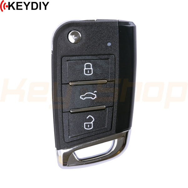 KeyDIY Volkswagen / Skoda / Seat MQB-Style Wired Universal Flip Remote Key | 3-Buttons | KD | B15-3