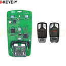 KeyDIY 2016+ Audi A4 / Q5-Style Universal Smart Key "PCB Only" | 4-Buttons | KD | MLB26-3