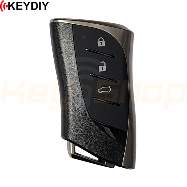 KeyDIY Lexus-Style Universal Smart Key | ID4D | 3-Buttons | TOY2 | KD | TDB42-3 (8A/4A UNSUPPORTED)