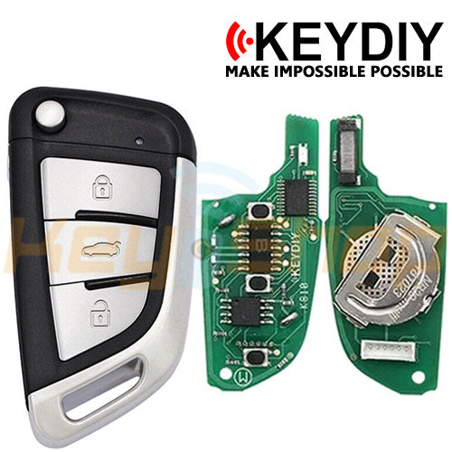 KeyDIY Wireless Universal Flip Remote Key | 3-Buttons | KD | NB29-3 (S