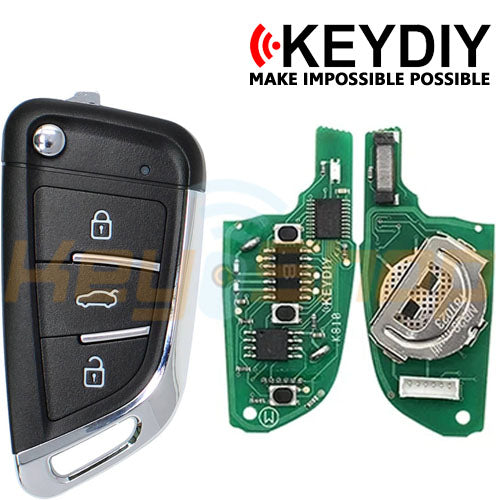 KeyDIY Wireless Universal Flip Remote Key | 3-Buttons | KD | NB29