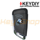 KeyDIY Wireless Universal Flip Remote Key | 3-Buttons | KD | NB29-3 (Silver)