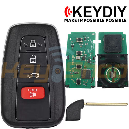 KeyDIY Toyota-Style Universal Smart Key | 4-Buttons | KD | TB36-4