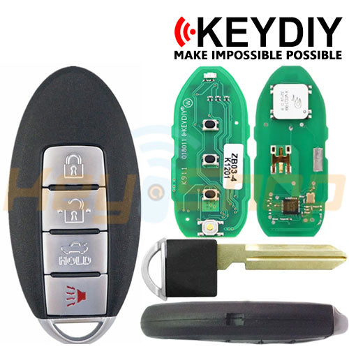 KeyDIY Nissan-Style Universal Smart Key | 4-Buttons | NSN14 | KD | ZB03-4