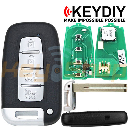 KeyDIY Hyundai-Style Universal Smart Key | 4-Buttons | HY22 | KD | ZB04-4