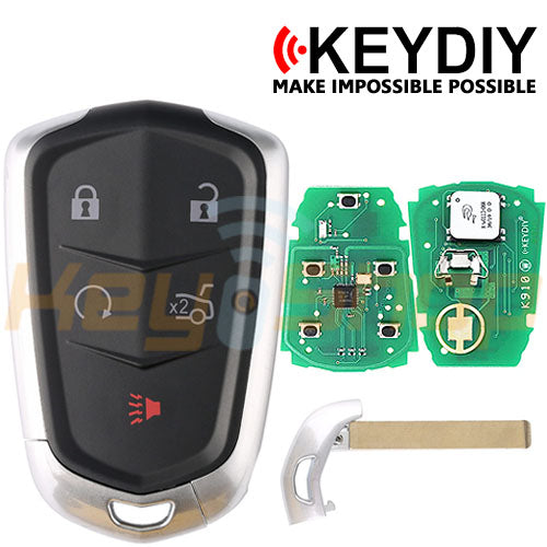 KeyDIY Cadillac-Style Universal Smart Key | 5-Buttons | HU100 | KD | ZB05-5