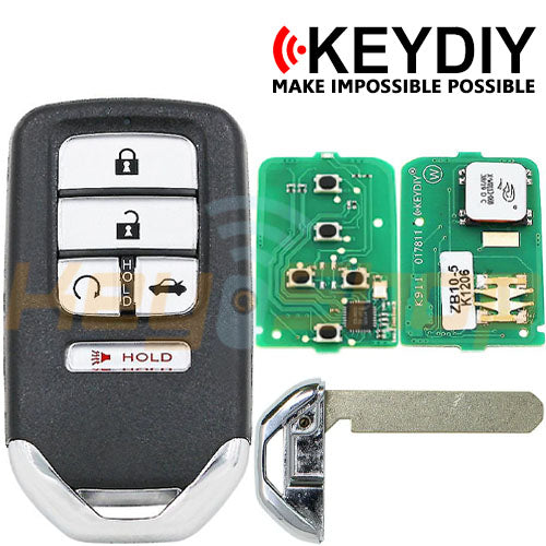 KeyDIY Honda-Style Universal Smart Key | 5-Buttons | HON66 | KD | ZB10-5