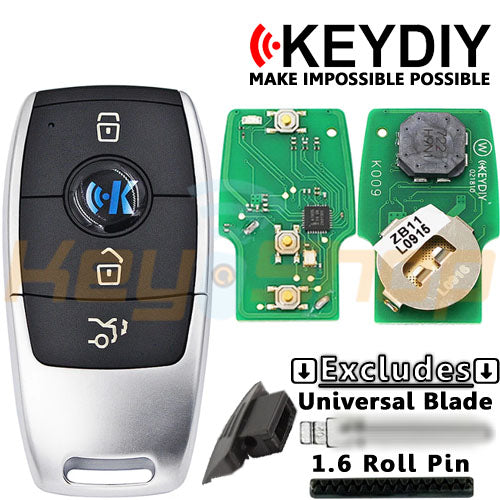 KeyDIY Mercedes-Style Universal Smart Key | 4-Buttons | KD | ZB11-3