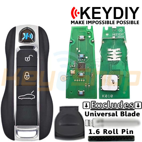 KeyDIY Porsche-Style Universal Smart Key | 3-Buttons | KD | ZB19-3