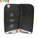 2015+ Volkswagen / Skoda / Seat Flip Remote Key | ID48-MQB | 3-Buttons | HU162T | 434MHz | YX-MQB48-EU (KYDZ-Aftermarket)