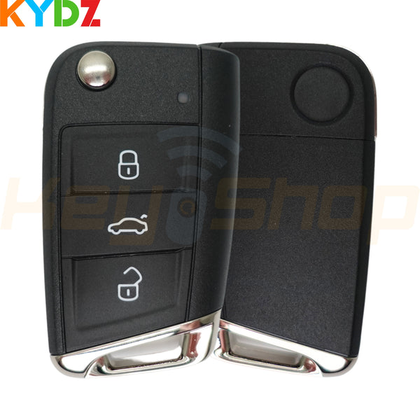 2015+ Volkswagen / Skoda / Seat Flip Remote Key for USA | ID48-MQB | 3-Buttons | HU162T | 315MHz | YX-MQB48-US (KYDZ-Aftermarket)