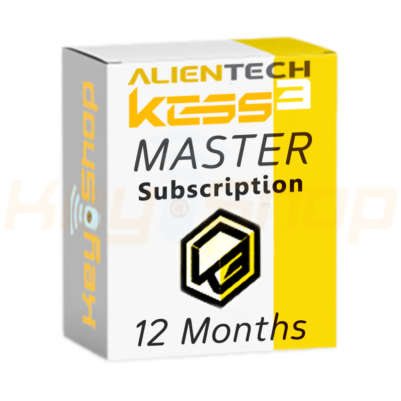 KESS3 Master 12 Months Subscription - Allows updates, support, and promotions