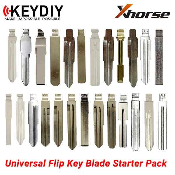 Small Blade Bundle - KEYDIY Xhorse Universal Flip Blades - 123 Keys / 26 Types