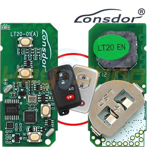 Lonsdor Lexus/Toyota-Style Universal Smart Key Board | 4-Buttons | LT20-01 (8A/4D+AKL)