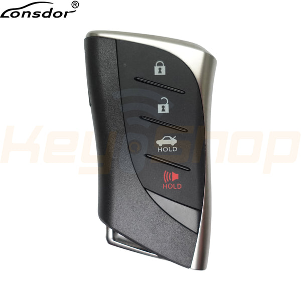 Lonsdor Lexus-Style Universal Smart Key | 3-Buttons | TOY2 | FT08-PH0440B (Inc. Shell)