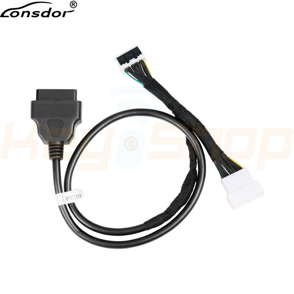 Lonsdor Universal 30Pin Cable for Toyota Smart-Key All Key Lost 8A-BA and 4A Models without PIN Code (FP30)