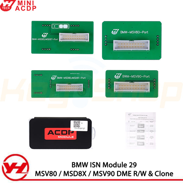 ACDP Module 27 - BMW All Key Lost "ISN" MSV80 MSD8X MSV90 DME R/W & Clone + License A51E