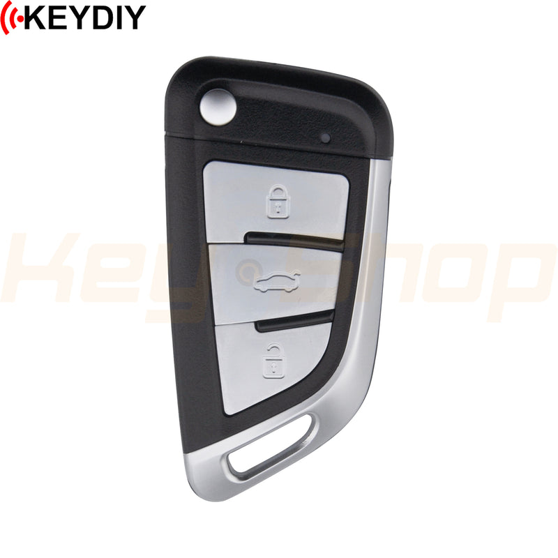 KeyDIY Wireless Universal Flip Remote Key | 3-Buttons | KD | NB29-3 (Silver)