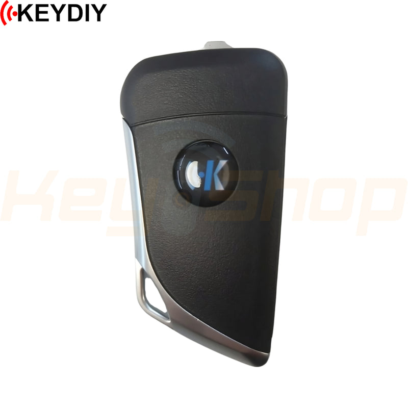 KeyDIY Lexus-Style Wired Universal Flip Remote Key | 3-Buttons | KD | B30-Metal (Silver)