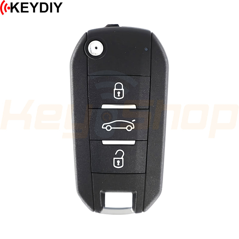 KeyDIY Citroen / Peugeot-Style Wireless Universal Flip Remote Key | 3-Buttons | KD | NB47-3