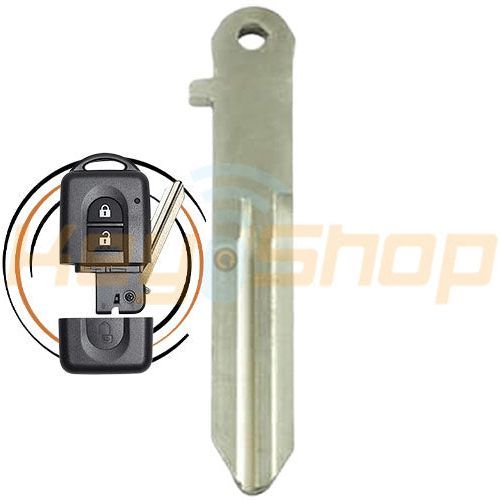 2003-2016 Nissan Pathfinder / Qashqai / Micra / Primera | Smart Flip Blade | NSN14 | PN: KEY00-E0022