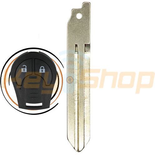 2002-2020 Nissan Guitar-style | Remote Key Blade | NSN14 (OEM / Aftermarket)