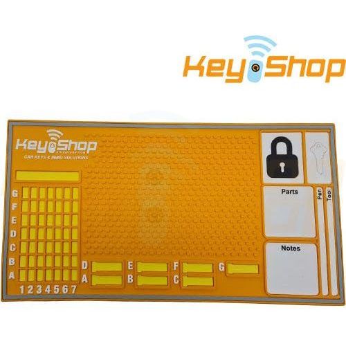 Orange Soldering & Lock Organization Mat - Silicone ESD Heat-Resistant Repair Pad