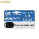 Code Service - GM: Chevrolet, Buick, Cadillac, GMC, Hummer - USA & Canada: Key Cutting Code (Limited Hours)