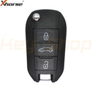 Xhorse Peugeot B5 XT27B-Style Super Universal Flip Remote Key | 3-Buttons | VVDI | XEPG00