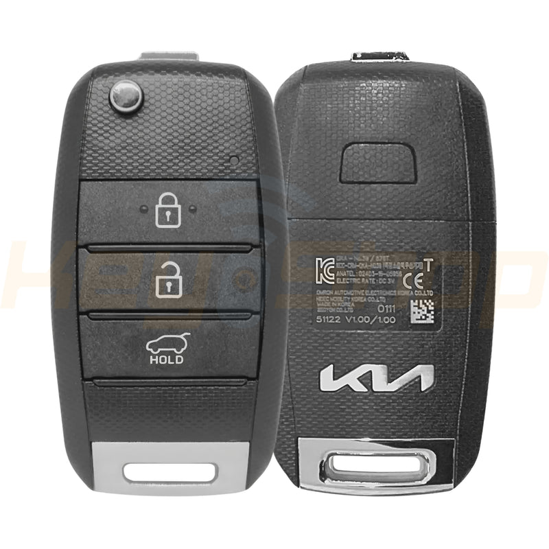 Remote Control Picanto 2021+ Kia Picanto Flip Remote Key | 4D60 | 3-Buttons | KK12 | 433MHz