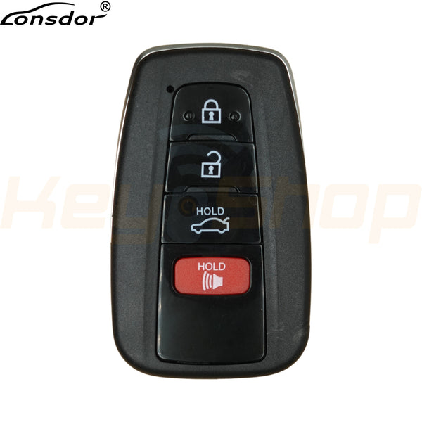 Lonsdor Toyota-Style Universal Smart Key | 3-Buttons | TOY2 | FT02-PH0440B (Inc. Shell)