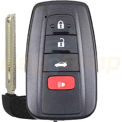 Smart Key Shell / TOYOTA FBA / 4 Buttons with Panic / 2110-Shape Aftermarket (2016+)