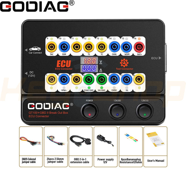 GODIAG GT100+: Premium Test Platform Station for Key Programming & Diag - Breakout Box