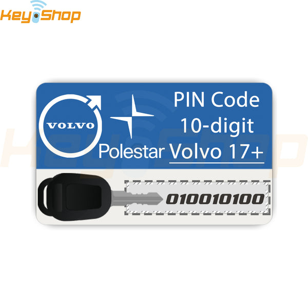 Code Service - VOLVO POLESTAR: Key Programming Password by VIN (Limited Hours)
