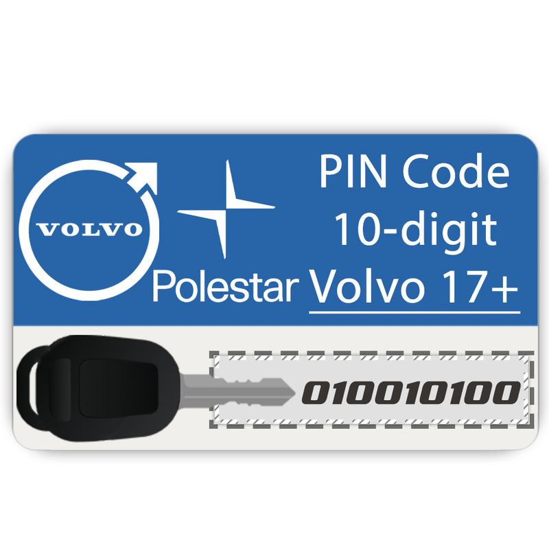 Code Service - VOLVO POLESTAR: Key Programming Password by VIN (Limited Hours)