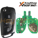 Xhorse DS / Citroen / Peugeot-Style Super Universal Flip Remote Key | 3-Buttons | VVDI | XEDS01