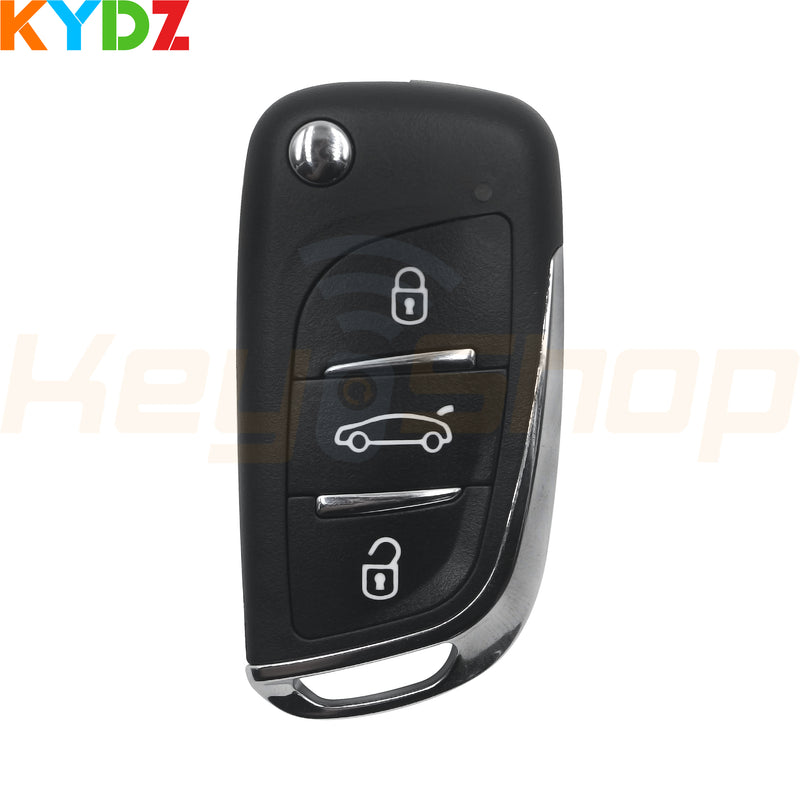 KYDZ DS / Citroen / Peugeot-Style Wireless Universal Flip Remote Key | 3-Buttons | YX-DS3N