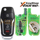 Xhorse Ford-Style Super Universal Flip Remote Key | 4-Buttons | VVDI | XEFO01