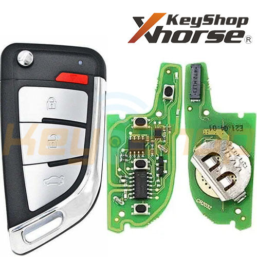 Xhorse Super Universal Flip Remote Key | 4-Buttons | VVDI | XEKF20