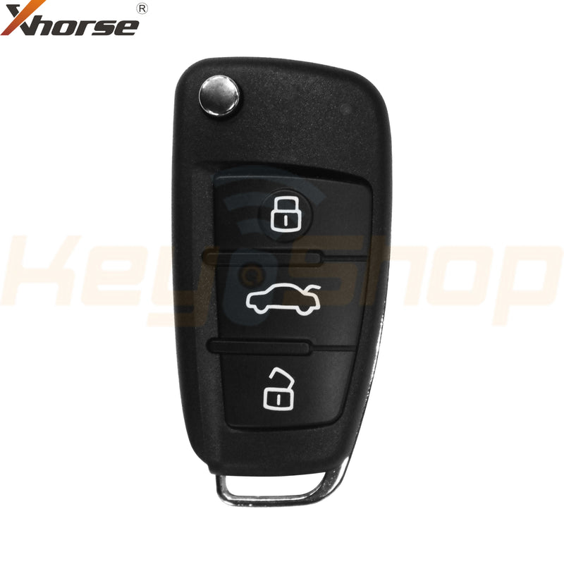 Xhorse Audi-Style Wired Universal Flip Remote Key | 3-Buttons | VVDI | XKA600