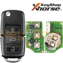 Xhorse Volkswagen / Skoda / Seat-Style Wired Universal Flip Remote Key | 3-Buttons | VVDI | XKB501