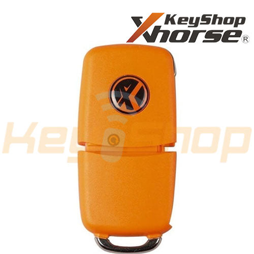 Xhorse Volkswagen-Style Wired Universal Flip Remote Key | 3-Buttons | VVDI | XKB505 (Yellow)