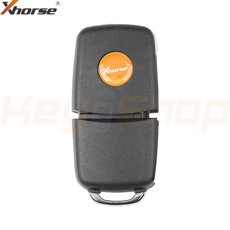 Xhorse Volkswagen / Skoda / Seat-Style Wired Universal Flip Remote Key | 3-Buttons | VVDI | XKB506 (Silver)