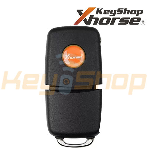 Xhorse Volkswagen-Style Wired Universal Flip Remote Key | 2-Buttons | VVDI | XKB508 (Black)