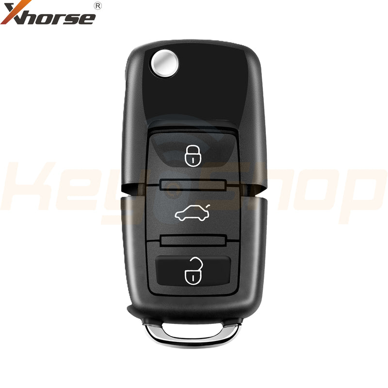 Xhorse Volkswagen / Skoda / Seat-Style Wired Universal Flip Remote Key "Gen-2" | 3-Buttons | VVDI | XKB520