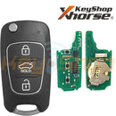 Xhorse Hyundai / Kia-Style Wired Universal Flip Remote Key | 3-Buttons | VVDI | XKHY02
