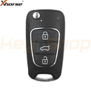 Xhorse Hyundai / Kia-Style Wired Universal Flip Remote Key | 3-Buttons | VVDI | XKHY02