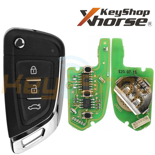 Xhorse Wired Universal Flip Remote Key | 3-Buttons | VVDI | XKKF03