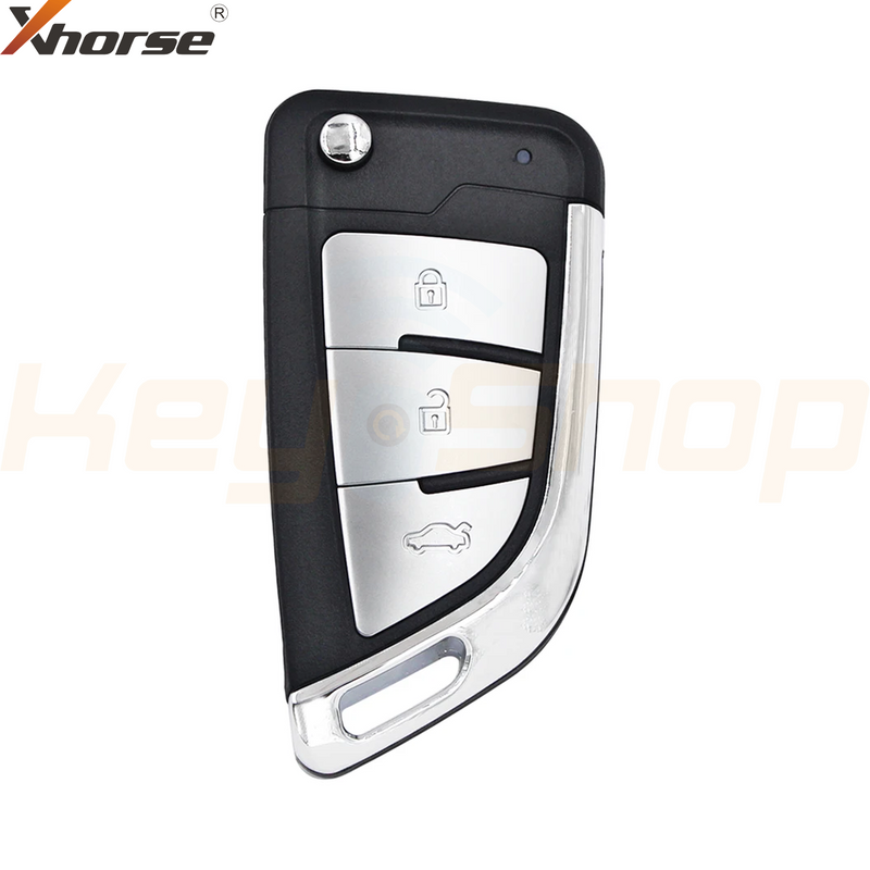 Xhorse Wired Universal Flip Remote Key | 3-Buttons | VVDI | XKKF21 (Silver Buttons)