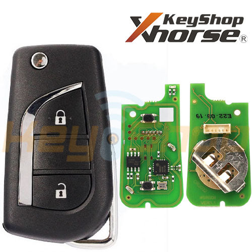 Xhorse Toyota-Style Wired Universal Flip Remote Key | 2-Buttons | VVDI | XKTO01